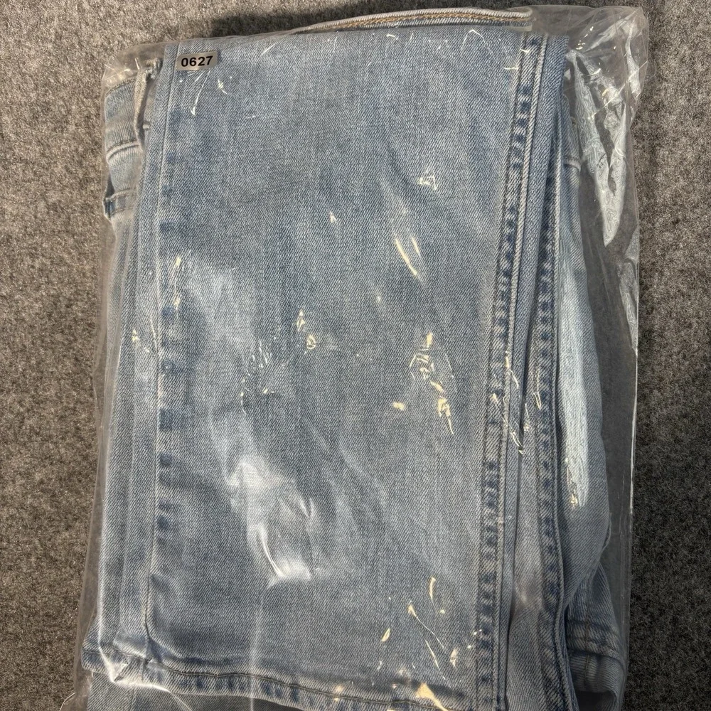 Hollister Jeans Mens Slim Straight 33x32 Light Wash Distressed Epic Flex Y2K